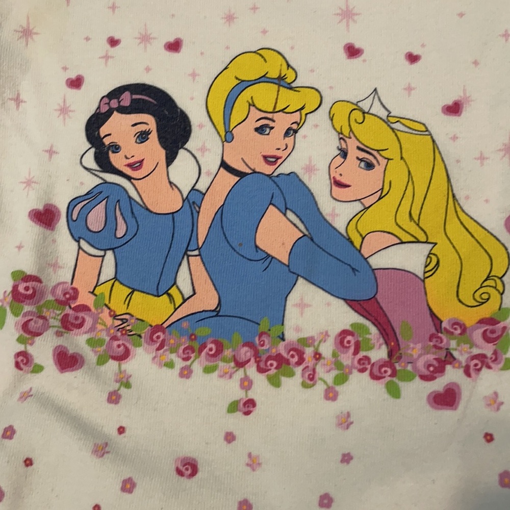 1990’s Disney princesses pajamas pjs girls size 6 Cinderella Snow White